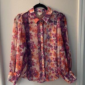 Floral Sheer Blouse